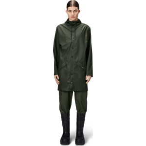 Rains Unisex Long Jacket Green XL, Green