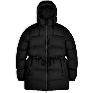 Rains Women's Puffer Jacket Black XL, Black