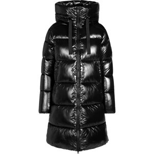 Save the Duck Women's Animal Free Long-Hooded Puffer Jacket Isabel Black M/L, Black