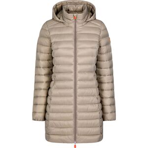 Save the Duck Women's Long Animal Free Puffer Jacket Carol Elephant Grey S, Elephant Grey