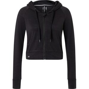 super.natural Women's Liquid Flow Hoodie Jet Black Melange S, Jet Black Melange