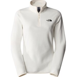 The North Face Women's 100 Glacier 1/4 Zip White Dune XL, White Dune