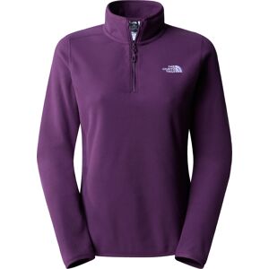 The North Face Women's 100 Glacier 1/4 Zip Black Currant Purple M, Black Currant Purple