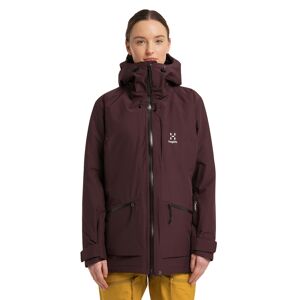 Haglöfs Lumi Insulated Parka Women Burgundy Brown XS female