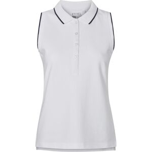 Etirel Sleeveless Polo Damer Tøj Hvid Xs