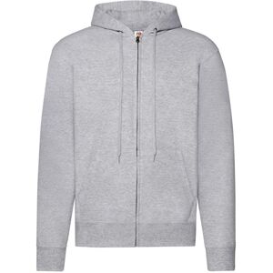 Fruit Of The Loom Classic Zip Hooded Sweat Jacket Hættetrøje Unisex Hættetrøjer & Sweatshirts Grå L