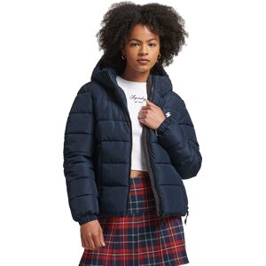 Superdry Hooded Spirit Sports Puffer Jakke Damer Jakker Blå Xs