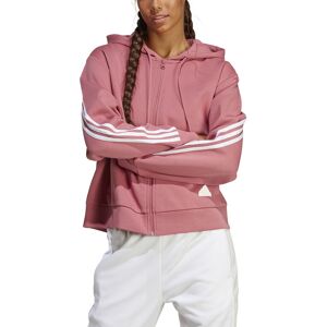 Adidas Future Icons 3stripes Fullzip Hættetrøje Damer Tøj Pink Xl