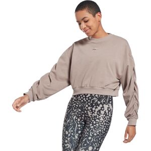 Reebok Studio Knit Fashion Coverup Sweatshirt Damer Tøj Brun Xs