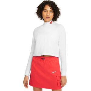 Nike Sportswear Mock Langærmet Tshirt Damer Tøj Hvid M