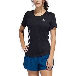 Adidas Run It 3stripes Fast Tshirt Damer Tøj Sort Xs