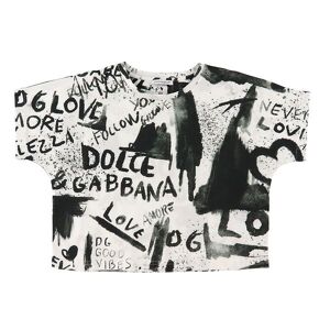 Dolce & Gabbana T-Shirt - Dg Next - Sort/hvid M. Graffiti - Dolce & Gabbana - 2 År (92) - T-Shirt