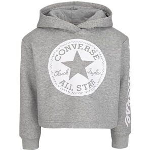 Converse Hættetrøje - Cropped - Grey Heather M. Logo - Converse - 12-13 År (152-158) - Hættetrøje