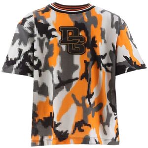 Dolce & Gabbana T-Shirt - Reborn To Live - Orange/grå Camouflage - Dolce & Gabbana - 12 År (152) - T-Shirt