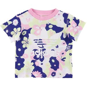 Adidas Originals T-Shirt - Hvid/rosa/lilla M. Blomster - Adidas Originals - 68 - T-Shirt