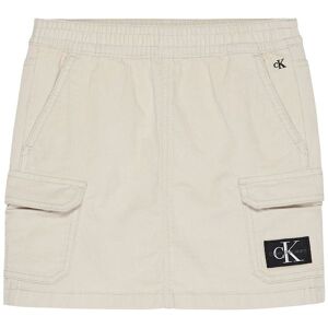 Klein Nederdel - Corduroy Mini Skirt - Eggshell - Calvin Klein - 12 År (152) - Nederdel