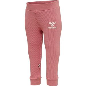 Hummel Leggings - Rib - Hmlsami Tights - Dusty Rose - Hummel - 74 - Leggings