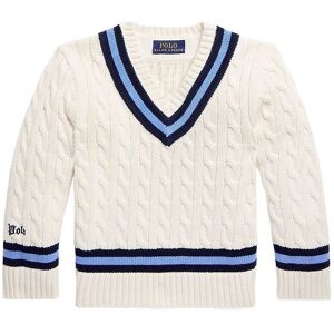 Polo Ralph Lauren Sweater - Strik - Watch Hill - Cream/navy - Polo Ralph Lauren - 2 År (92) - Bluse