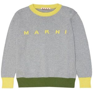 Marni Bluse - Strik - Gråmeleret M. Gul/armygrøn - Marni - 12 År (152) - Bluse