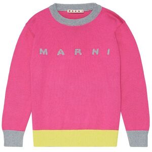 Marni Bluse - Strik - Pink M. Gråmeleret/gul - Marni - 12 År (152) - Bluse
