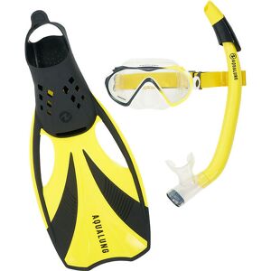 Aqua Lung Snorkelsæt - Adult - Compass - Black/yellow - Aqua Lung - S - Small - Snorkel