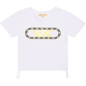 Michael Kors T-Shirt - Hvid M. Guld - Michael Kors - 12 År (152) - T-Shirt