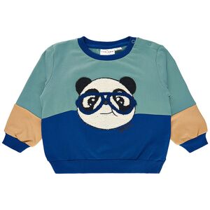 The New Siblings Sweatshirt - Tnsiago - Monaco Blue M. Panda - The New - 1 År (80) - Sweatshirt
