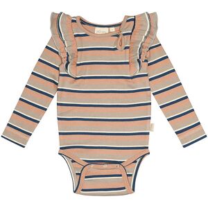 Petit Piao Body L/æ - Modal - Rib - Cafe Rose/soft Sand/denim Bl - Petit Piao - 56 - Body L/æ