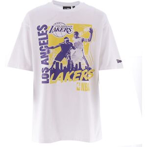 New Era T-Shirt - Nba Player Graphic - Lakers - Hvid - New Era - Xs - Xtra Small - T-Shirt