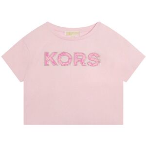 Michael Kors T-Shirt - Cropped - Rosa M. Print/nitter - Michael Kors - 12 År (152) - T-Shirt