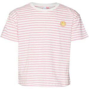 Vero Moda Girl T-Shirt - Vmleila Kelly - Pink Cosmos/snow White - Vero Moda Girl - 6 År (116) - T-Shirt