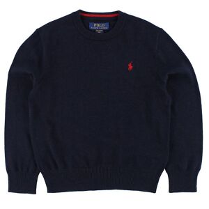 Polo Ralph Lauren Bluse - Strik - Navy M. Logo - Polo Ralph Lauren - 10-12 År (140-152) - Bluse