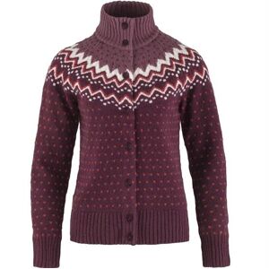 Fjällräven Övik Knit Cardigan Womens, Dark Garnet