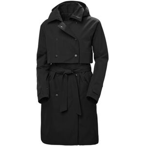 Helly Hansen Womens Jane Insulated Trench Coat, Black