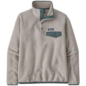 Patagonia Womens LW Synchilla Snap-T P/O, Oatmeal / Nouveau M