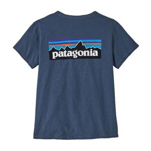 Patagonia Womens P-6 Logo Responsibili-Tee, Utility Blue