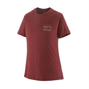 Patagonia Womens Cap Cool Merino Blend Shirt, Sequoia Red XL