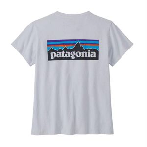 Patagonia Womens P-6 Logo Responsibili-Tee, White M