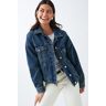 Gina Tricot - Loose denim jacket - Denim jackets- Blue - M - Female  Female Blue