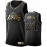 NBA 24# Kobe Bryant Jersey Sort Guld Broderet Jersey Sæt S