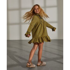 Lion of Porches Ruffled dress Amarillo Paja