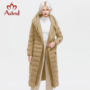 Comprar Astrid 2022 chaqueta de plumas para mujer, Parkas cálidas de  invierno con capucha, prendas de vestir exteriores holgadas, chaqueta de  tela de retales de calidad para mujer, ropa femenina
