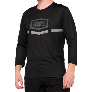 100% Camiseta de MTB  AIRMATIC Negra