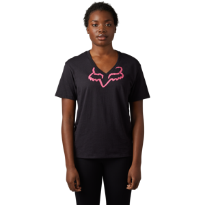 FOX Camiseta para Mujer  Boundary SS Negro-Rosa