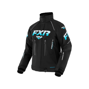 FXR Chaqueta de Nieve Mujer  Adrenaline Negro-Azul Cielo