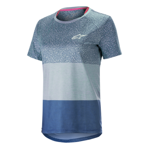 Alpinestars Camiseta de MTB Mujer  Stella Alps 8.0 SS Azul-Stillwater