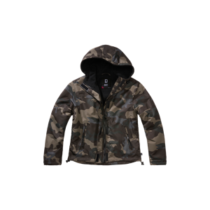 Brandit Chaqueta de Mujer  Windbreaker Frontzip Camuflaje Oscuro