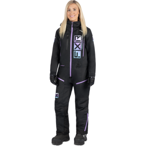 FXR Mono Mujer  Recruit Lite Negro-Cielo-Lila-Blanco Descolorido