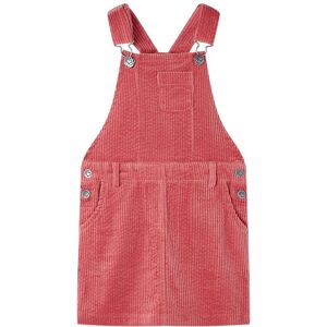 vidaXL Vestido infantil pana rosa 104