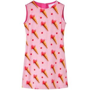 vidaXL Vestido infantil rosa brillante 104